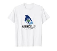 Mackinac Island Michigan MI Recuerdo Recordatorio Hombres Mujeres Camiseta