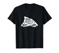 Mackinac Island Michigan MI Recuerdo Recordatorio Hombres Mujeres Camiseta gráfica económica, Hombre, Negro, M