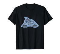Mackinac Island Michigan MI Recuerdo Recordatorio Hombres Mujeres Camiseta gráfica económica, Hombre, Negro, L
