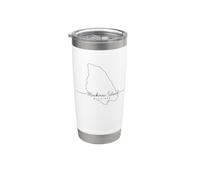 Mackinac Island Michigan MI Recuerdo Recordatorio Hombres Mujeres Vaso térmico de acero inoxidable de doble pared