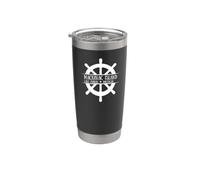 Mackinac Island Michigan Ship Wheel Vaso térmico de acero inoxidable de doble pared