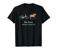 Mackinac Island Sin Coches Estilo de Vida Camiseta