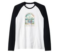 Mackinac Island State Park Michigan USA Lago Huron Souvenir Camiseta Manga Raglan