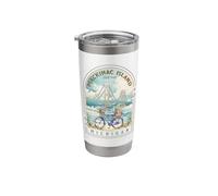 Mackinac Island State Park Michigan USA Lago Huron Souvenir Vaso térmico de acero inoxidable de doble pared