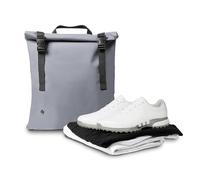 Mackloc Versátil bolsa impermeable para zapatos y gimnasio, lista para viajar, lavable de TPU con ventilación, se adapta a la talla 13 de hombre, Gris, Bolsa de viaje