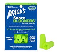 Mack's 12 pares de tapones de espuma suave bloqueadores de ronquidos