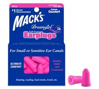 MACK'S? Dreamgirl Soft Foam Earplugs (10 Pairs) - With Free Travel Case