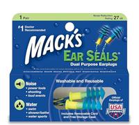 Mack's Seals - Tapones para los oídos para natación, Color Multicolor