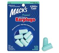 Mack's Tapones para los oídos originales de espuma suave, paquete de 3 pares de ampollas