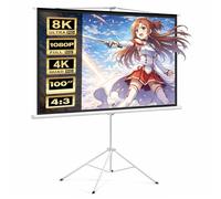 Maclean Brackets MC-595 - Pantalla de proyección con trípode