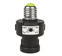 Maclean Energy MCE21 - Portalámparas E27 con Detector de Oscuridad 100W
