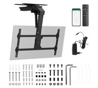 Maclean MC-109 T Soporte de Techo Eléctrico para TV 43-86″ hasta 45 kg VESA 800×400 Pilotaje Tuya Control Remoto | Inclinación -75° | Rotación ±90° | Sistema Antiobstrucción | Negro