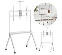 Maclean MC-114 W Soporte de TV / Carro, 55-100", Blanco