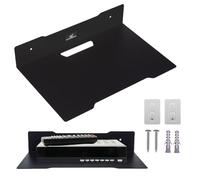 Maclean MC-122 Estante de Pared de Acero con Recubrimiento en Polvo - Repisa de Pared Que Ahorra Espacio - Resistente a Arañazos, Capacidad hasta 5 kg - Diseño Moderno para Sala de Estar y Oficina