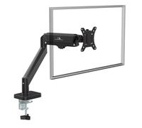 Maclean MC-133 Soporte para Monitor con Muelle de Gas de 17 a 32 Pulgadas, ergonómico, Altura Ajustable, Giratorio, inclinable, VESA 75 x 75, 100 x 100, Negro, para Oficina, hogar, Oficina, Juegos