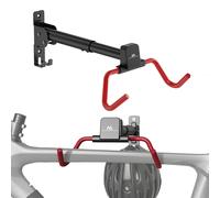 Soporte de Pared Ajustable para Bicicletas Maclean | Capacidad de Carga de 30 kg | Soporte Plegable | Brazos horizontales de Alcance Ajustable | Protección del Cuadro para Garaje, sótano o Piso
