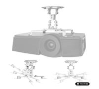 Maclean Soporte de Techo para proyector, Capacidad de Carga de 13,5kg (Blanco)