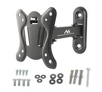 Maclean MC-416 Soporte para TV o Monitor, Soporte de Pared para Pantallas de 13-32", Rotación e Inclinación Ajustable, máx. VESA 100x100, Carga máx. 30kg, Color Negro