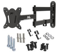 Maclean MC-417 Soporte para TV o Monitor, Soporte de Pared para Pantallas de 13-32", Rotación e Inclinación Ajustable, máx. VESA 100x100, Carga máx. 30kg, Color Negro