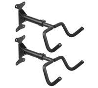 Maclean MC-431 Soporte de Pared para Bicicletas Portabicicletas Horizontal Ajustable Ganchos de Acero Carga máx. 30 kg