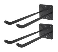 Maclean MC-436 Juego de 2 Soportes de Pared para Herramientas, Naumáticos, Ruedas, Escalera, Bicicleta, Material Acero, Carga máxima 70kg