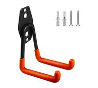 Maclean MC-442 Gancho de Garaje, Soporte de Pared para Neumáticos, Herramientas, Escalera, Bicicleta, Gancho de Pared para Organización, Gancho Doble de Almacenamiento, Colgador de Herramientas