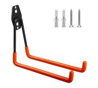 Maclean MC-444 Gancho de Garaje, Soporte de Pared para Neumáticos, Escalera, Bicicleta | Colgador de Herramientas para Organización, Doble de Almacenamiento (1, Carga máx.: 25 kg)