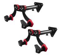 Maclean MC-449 Soporte de pared para bicicletas x2, carga 30 kg, negro