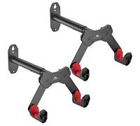 Maclean MC-457 soporte de pared para bicicletas 2 unidades 25 kg negro