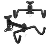 Maclean Soporte pared bicicleta MC-484 2 piezas negro carga 30 kg