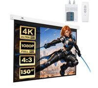 Maclean MC-552 Pantalla Proyección eléctrica 150" 4:3