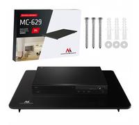 Maclean MC-629 Estante pared para DVD vidrio templado 360x250 8 kg