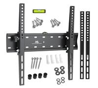 Maclean MC-665 - Soporte Fijo de Pared para Pantalla LCD LED TV (32-75", 40kg, VESA) Color Negro Nivel Incorporado