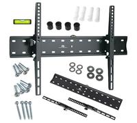 Maclean MC-668 - Soporte Fijo de Pared con Nivel Incorporado, Soporte para Pantalla LCD LED TV (37-80", 40kg, VESA), Color Negro