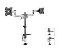 Maclean MC 714 Dual 360 ° Dual de Doble Pantalla Plana LCD Monitor LED Brazo para Monitor para Pantalla Plana VESA 75 x 75 100 x 100