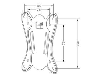 Maclean mc-715n soporte de pared para tv extrafino oled qled lcd monit