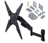 Maclean MC-784 - Soporte de pared para televisores LCD LED de plasma, inclinable, muelle de gas hasta 22 kg, máx. VESA 400 x 400 (2 brazos)