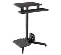 Maclean MC-848 - Mesa de Ordenador (Altura Regulable, Altura máxima 109 cm), Color Negro