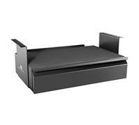 Negro Bajo Escritorio Cajón Bandeja Completo Extensible Carga 5kg Deslizante