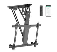 Maclean MC-880T - Soporte eléctrico inclinable para TV (32-70", con Control por aplicación, para Techo Inclinado, Incluye Mando a Distancia hasta 35 kg, VESA 600 x 400 cm)