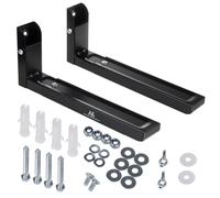 Maclean MC-915 B Soporte Universal para Microondas Montaje en Pared Capacidad Máxima 30 kg Brazos Ajustables 325-492mm Negro Acero