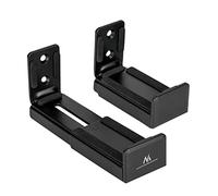 Maclean MC-932 Soporte de Pared Universal para Soundbar Altavoz Soporte de Pared Caja de fijación Profundidad Ajustable 90~154mm hasta 15kg 2X Soportes Par