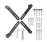 Maclean MC-990 Adaptador VESA Universal para Pantallas de 13" - 32" Pulgadas sin Agujeros hasta 10 kg | Soportes Compatibles con el Estándar VESA 75x75 mm y 100x100 mm | Juego de Adaptadores