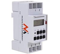 Maclean MCE09 - Programador/temporizador eléctrico digital semanal tipo carril DIN 16A 220V (2)