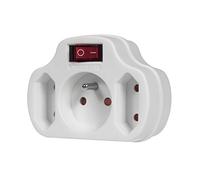 Maclean mce142 Enchufe Triple con Interruptor