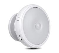 Maclean MCE223 Lámpara LED Sensor de Movimiento, Sensor Crepuscular, Luz Nocturna con Sensor PIR, Encendido y Apagado Automático, Base Magnética Giratoria 360° (5 LED + 6 LED retroiluminación)