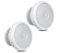 Maclean MCE223 - Lote de 2 luces LED detector de movimiento PIR sensor crepuscular imán giratorio 360° 50/60LM función AUTO/ON/OFF alimentado 3×AAA