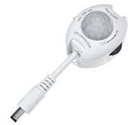 Maclean MCE242 - Detector de Movimiento por Infrarrojos, Interruptor de luz automático para Tiras led, máx. Rango de detección de 60 W de 120° hasta 10 m