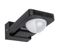 Maclean MCE243 B Sensor de Movimiento por Infrarrojos con Sensor Crepuscular | Alcance de Detección de 360° hasta 20 m | IP65 | máx. 2000 W (Negro)