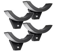 Maclean MCE290 Lámpara LED con Sensor de Movimiento PIR y Sensor crepuscular, 10 W, 800 LM, IP54, Alcance de hasta 9 m, para fachadas, garajes y terrazas | Clase energética F (4, Negro)